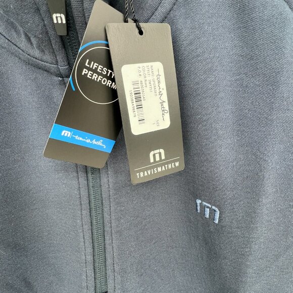 Travis Mathew Upgraded quarter zip, navy, size large - Picture 4 of 4